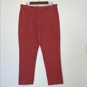 J.Crew Urban Slim Fit Chino Pants Pink Size 35x32 Cotton NWT Style 38648